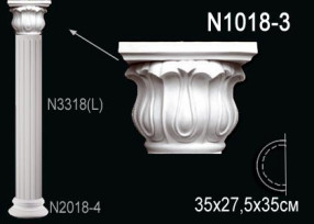 Капитель из полиуретана Perfect (N 1018-3)